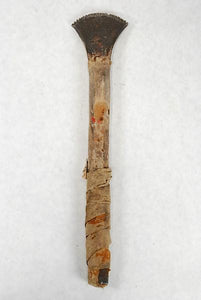 a sioux indian gun barrel hide scraper