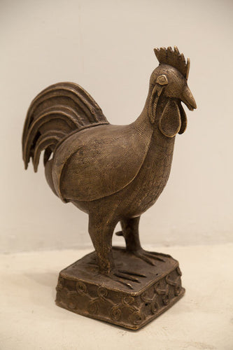 Nigerian Rooster in Bronze