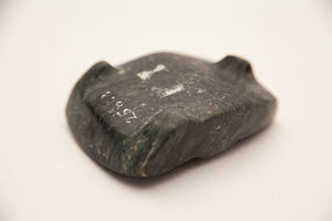 Mayan ceremonial hardstone of speckled black color