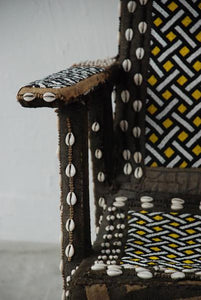 Traditional Kuba Beaded Chiefäó»s Chair