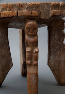 carvings of ancestors on Dogon Stool