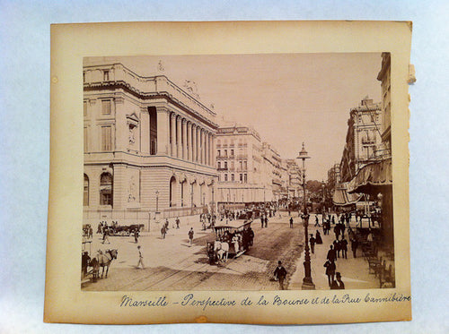 he Bourse and la Rue Cannibiere, Marseille, France