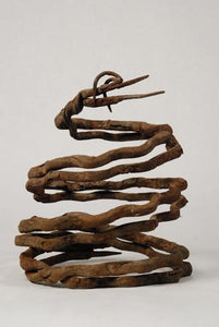 Ancient West African Iron Double Snake Coil